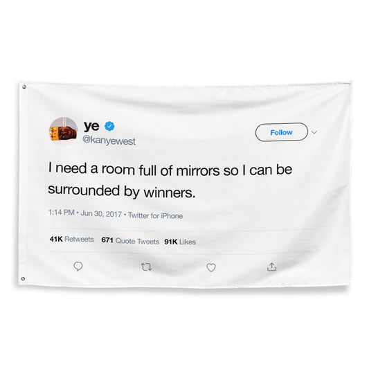 Kanye Mirrors Tweet