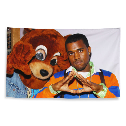 Kanye College Dropout Bear Flag